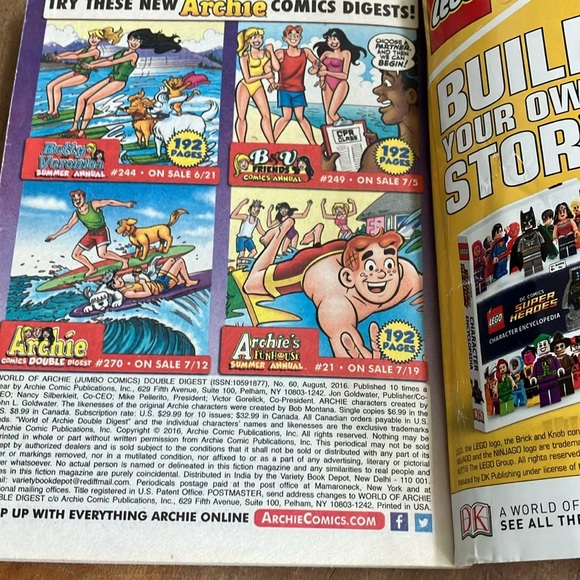 World of Archie, jumbo comics digest, #60 collectible 75 years edition FAIR - Picture 14 of 14